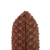 Popcorn Knit Rust Decorative Cushion Cover 12 x 20 Inches