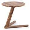 Fabre Solid Wood Side Table in Teak Finish