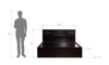 Aegiale Engineered Wood Queen  Size Bed With Drawer Storage (Melamine Finish)