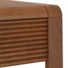 Linnea Rectangular Solid Wood Coffee Table In Amber Walnut Finish