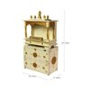 D'Dass Multi Color Mdf and Sheesham Wooden Temple With Cabinet For Pooja