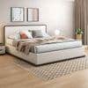 Baltoro Engineered Wood Queen Size Hydraulic Storage Bed In White Finish