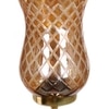 Devansh Metal Electric Wall Light in Gold Colour with Lavender Shade Count of 1 Light