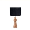Devansh Black  Jute   Table Lamp With  Wood Natural Base (7X18.25 Inches)-17