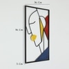 W-Koto Abstract Metal Wall Decor in Multicolor Set of 1