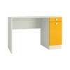Celestia Kids Study Desk with Shuttered Cabinet and Drawer in Mango Yellow Colour