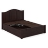 Ballito Solid Wood Queen Size Box Storage Bed In Mahogany Finish