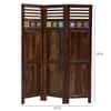 Rangrez Sheesham Wood Room Divider In Natural Finish