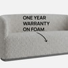 Stylishsimplicity Wood 2 Seater With Upholstery Non Storage Sofa In White Colour