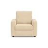 Apollo High Back 1 Seater Fabric Sofa in Birch Beige Colour