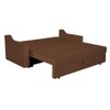 Step 3 Seater Pull Out Sofa cum Bed  in Brown Colour