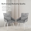 Megan Swivel Dining Chair In Grey Colour