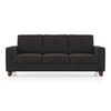 Apollo Neo 3 Seater Fabric Sofa in Graphite Grey Colour (Back Height : Regular, Cushion Type : Soft)