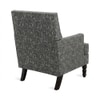 Lark Printed Human Canvas Fabric Lounge Chair in Green Colour
