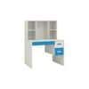 Tiara Kids Study Desk with 3 Drawers and Built In Bookshelf in Azure Blue Colour