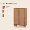 Takai Solid Wood 2 Door Wardrobe In Red Cedar Finish