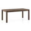 Atlas Solid Wood 6 Seater Storage Dining Table In Danish Walnut Finish