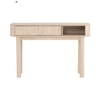 Scandinavian Ludlow Oak Console Table in Beige Colour