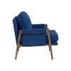 Serenity Boucle Fabric Arm Chair in Blue