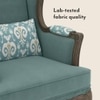 Serai Lounge Chair in Mint Ikat Colour