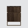 Huch Series Dresser with Stone Top and MS Powder Coated Gold Base