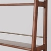 Noah Solid Wood Bookshelf with Storage Unit in Brown Colour