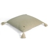 Moss Knit Pale Whisper Cotton Cushion Cover 16X16  Inches