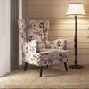 Genoa Wing Chair in  Floral Colour