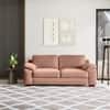 Esquel Premium 3 Seater Fabric Sofa in Mocha Mouse Velvet Colour