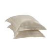 Stoa Paris Satin Pillow Covers,  Premium Plain Pillow Cover Set of 2, 68L x 45W cms - Ivory