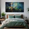 The Castle Decor Krishna Ji Wall Painting Wooden Framed 27x48 Inch (Style 7)