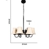 Devansh Dual Black Wallmounted Lamp With Beige Jute  Shade
