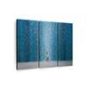 Truss Blue Grey Pieces Night Rain Canvas Wall Prints Canvas Wall Prints Set of 3 Multicolor Matte
