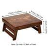 Ohio Sheesham Wood Foldable Laptop Table in Teak Finish