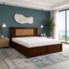 Aaranya Solid Wood Comfort Queen Bed Box Storage Provincial Teak Finish Mattress 60 x 78 Inches