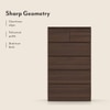 Bocado Tall Engineered Wood Chest of 6 Drawers in Columbian Walnut Finish