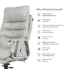 Fortuna Leatherette Executive Chair In Grey Colour