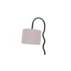 Grey cotton Zig Zag Curvy table lamp with Iron Base (SP28)