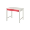 Mystica Kids Solid Wood Study Desk with Drawer in Ivory Strawberry Pink Colour