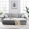 Drake Solid Wood Sofa cum Bed in Grey