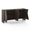 Koro Solid Wood Sideboard In Dark Chestnut Finish