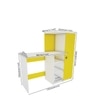 Marvel Study Table In Frosty White And Yellow