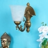 Eliante Modern Wall Lights Aluminium Die Cast & Glass Material Antique Gold & White Finish