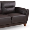 Johanna 2 Seater Leatherette Sole in Choco Brown Colour