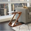 Zeta Solid Wood Side Table in Teak Finish