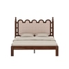 Heritage Solid Wooden King Size Bed Non Storage in Provincial Teak Finish
