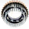 PHANTOM 9 Light Brass Finish Metal and Crystal Chandelier