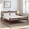 Nilaya Sheesham Wood King Size Non Storage Bed in Provincial Teak Finish