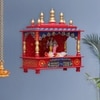 D'Dass Sheesham and Mdf Wooden Home Temple For Pooja Mandir For Home