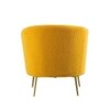 CITIUM Fabric Accent Chair in Yellow Colour